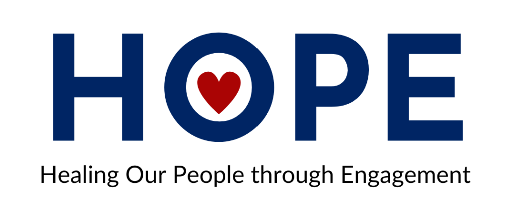 HOPE Healing Our People through Engagement Logo